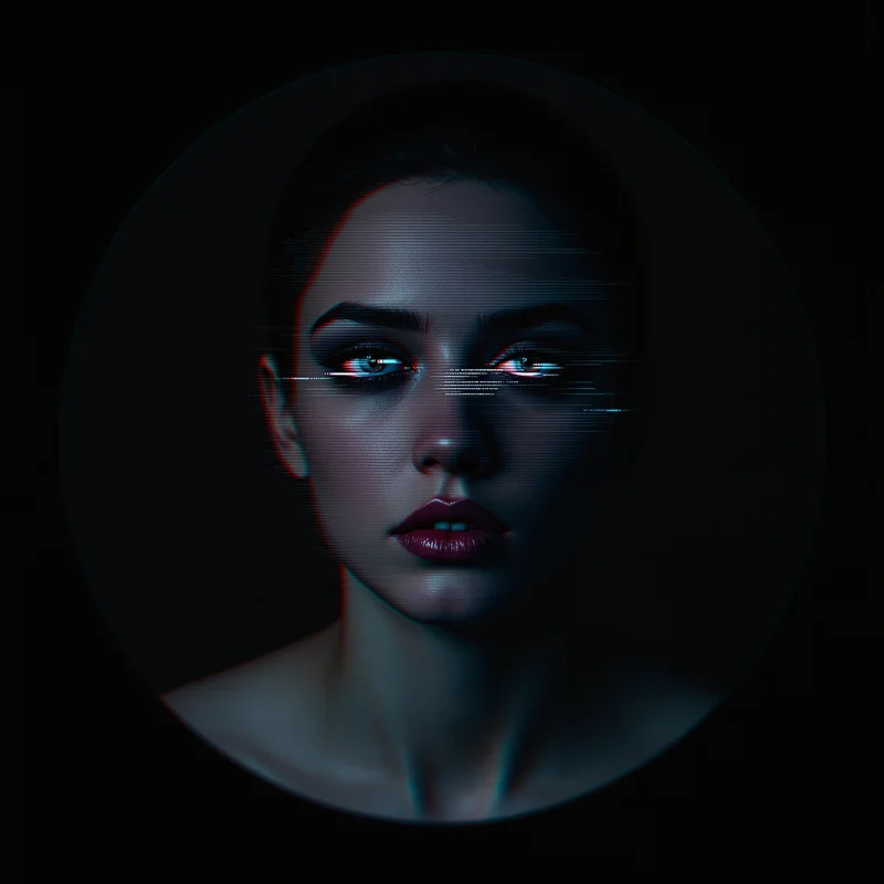 Weird avatar portrait with strange tone