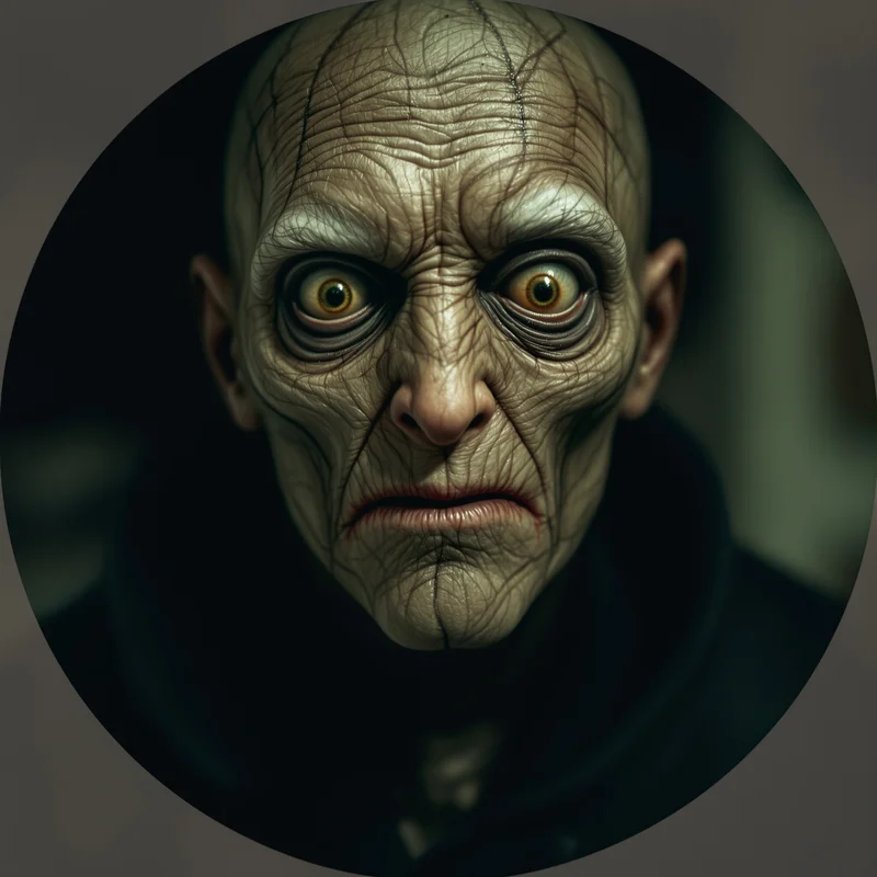 Weird avatar portrait with strange tone