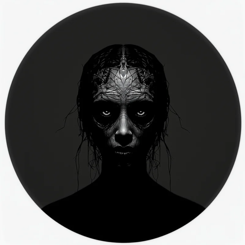 Weird avatar portrait with strange tone