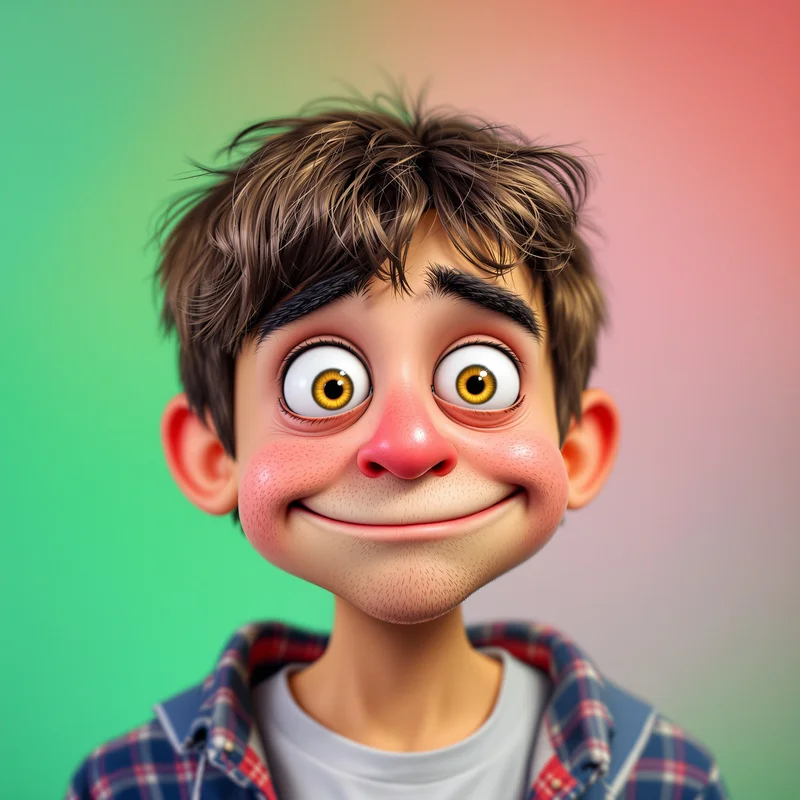 Silly PFP with light humor composition