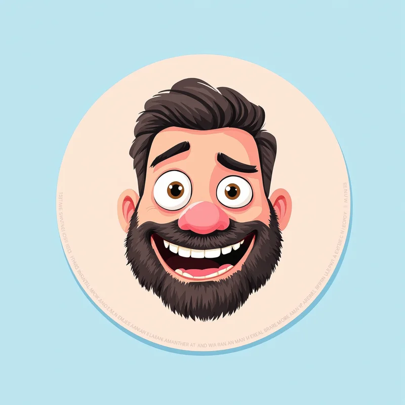 Silly PFP with light humor composition