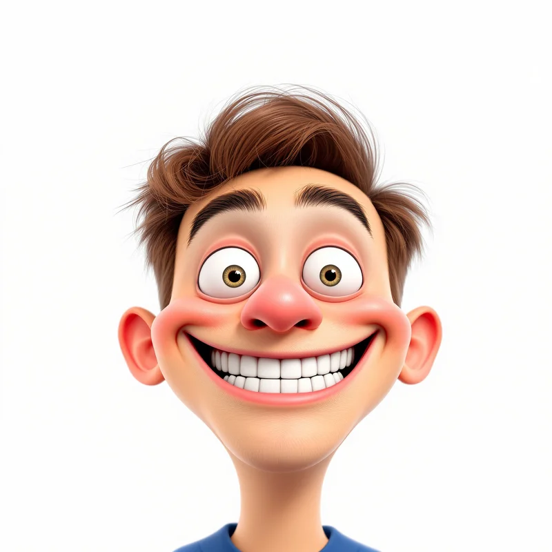 Silly PFP with light humor composition