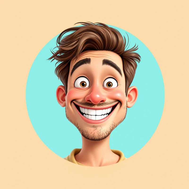 Silly PFP with light humor composition