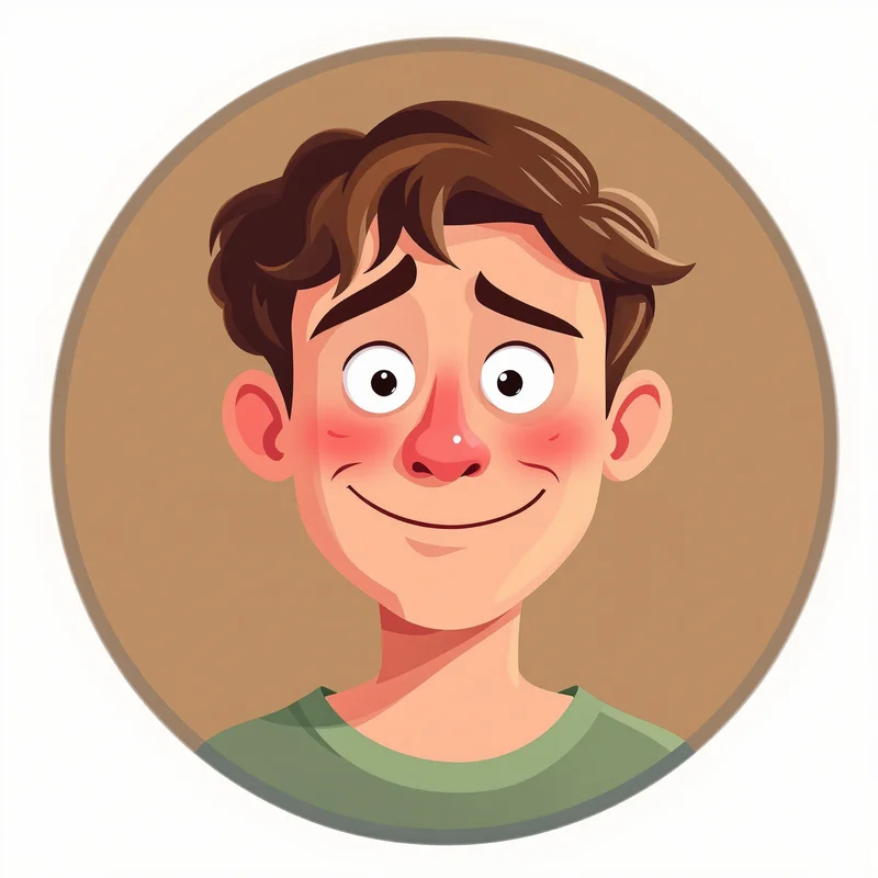 Silly PFP with light humor composition