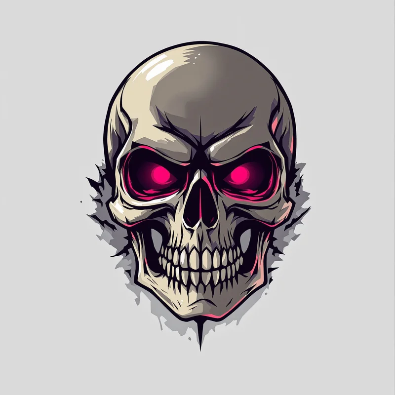 bone portrait PFP with shadow lighting for messaging profile icon
