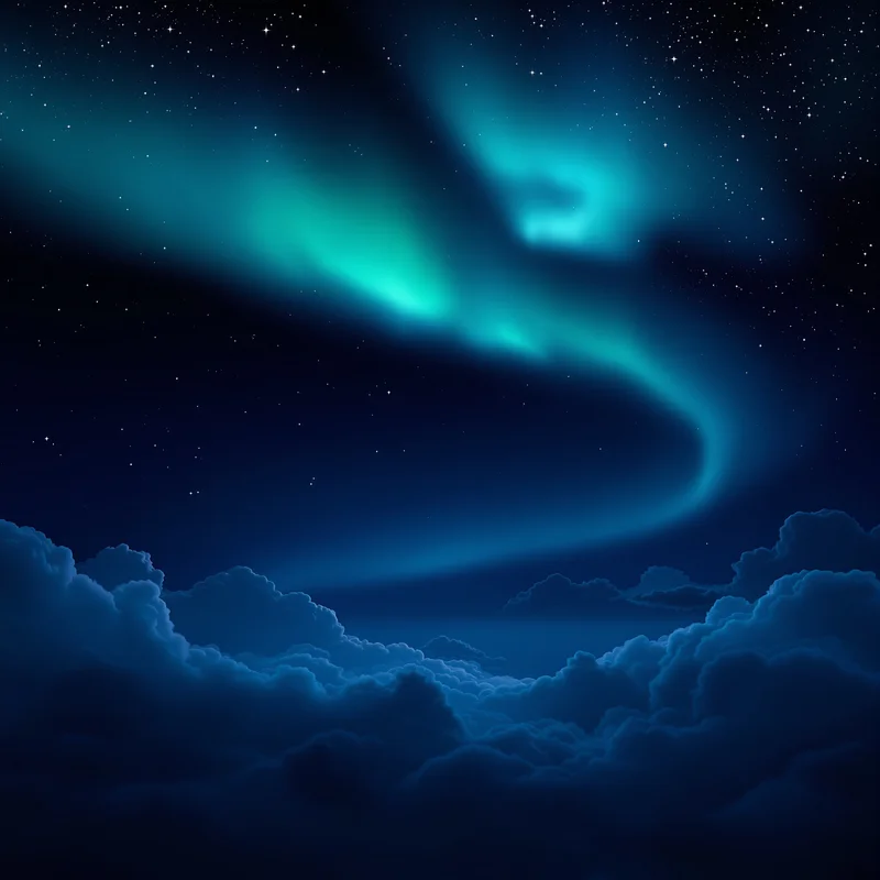 Aurora Curtain Night Sky Sky Background