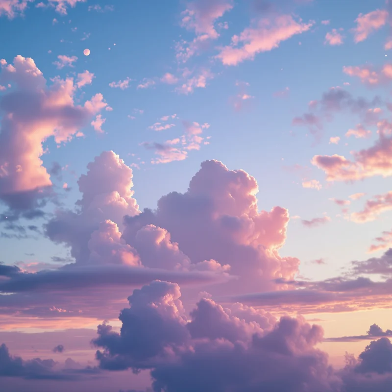 Fresh dawn sky background