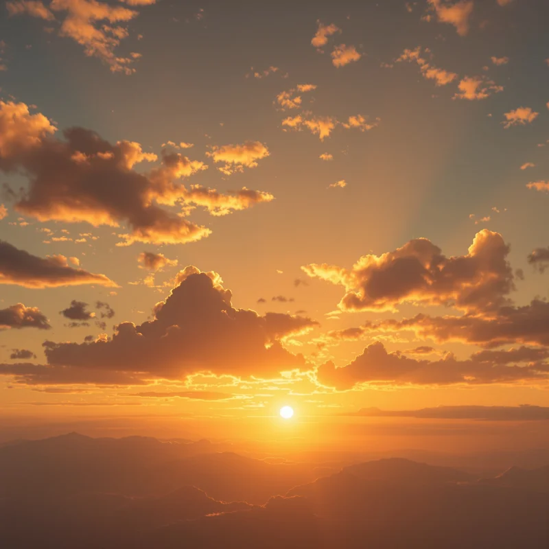 Golden dawn sky background