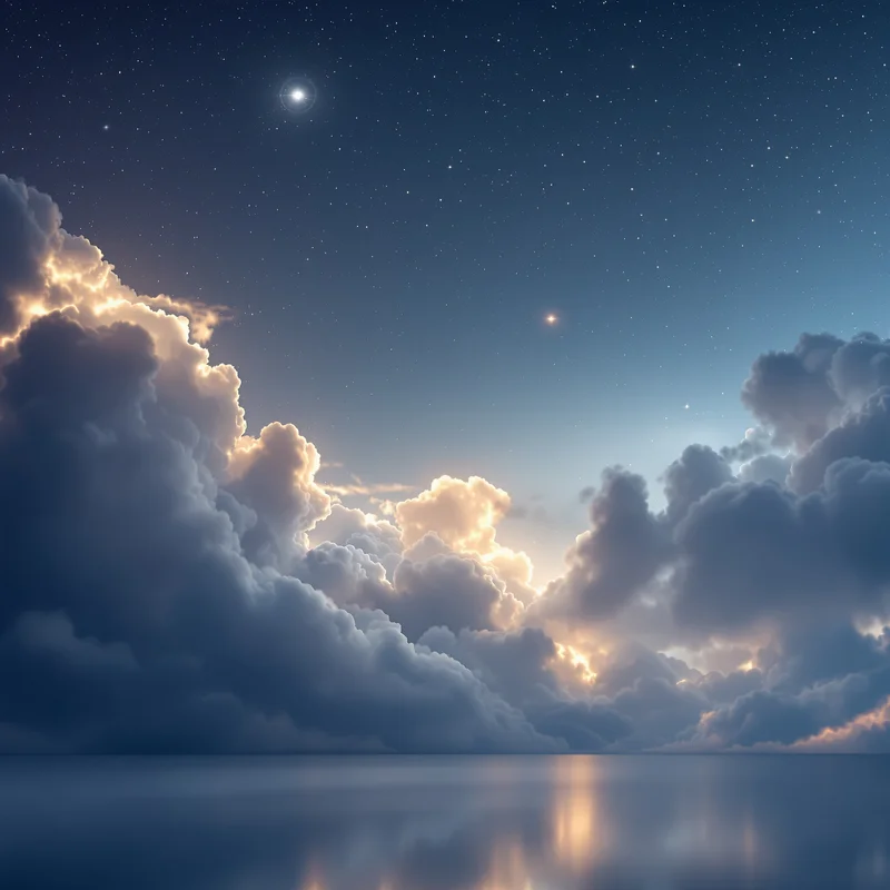 Luminous light sky background