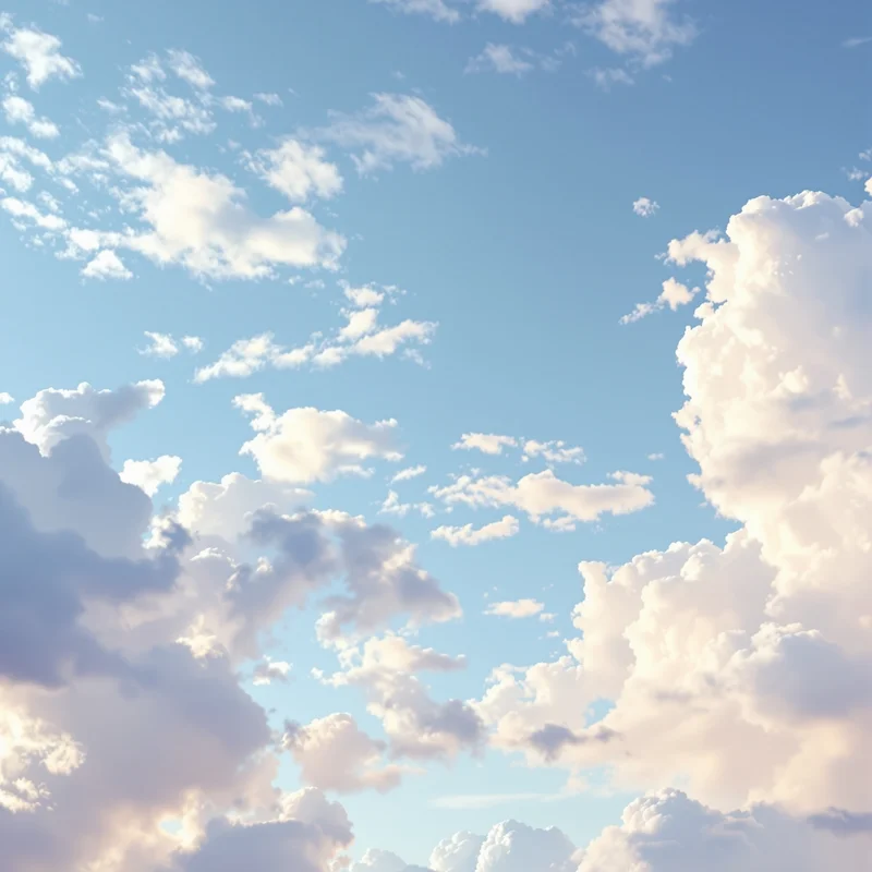 Signature soft blue sky background