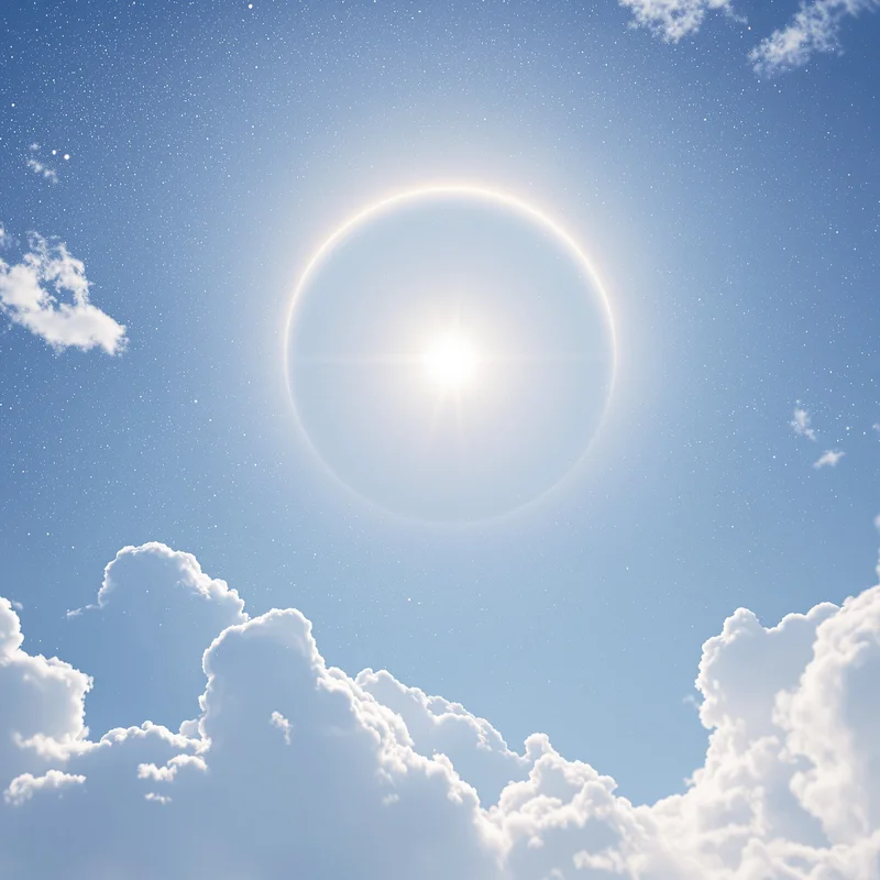 Solar Halo Veil Sky Sky Background
