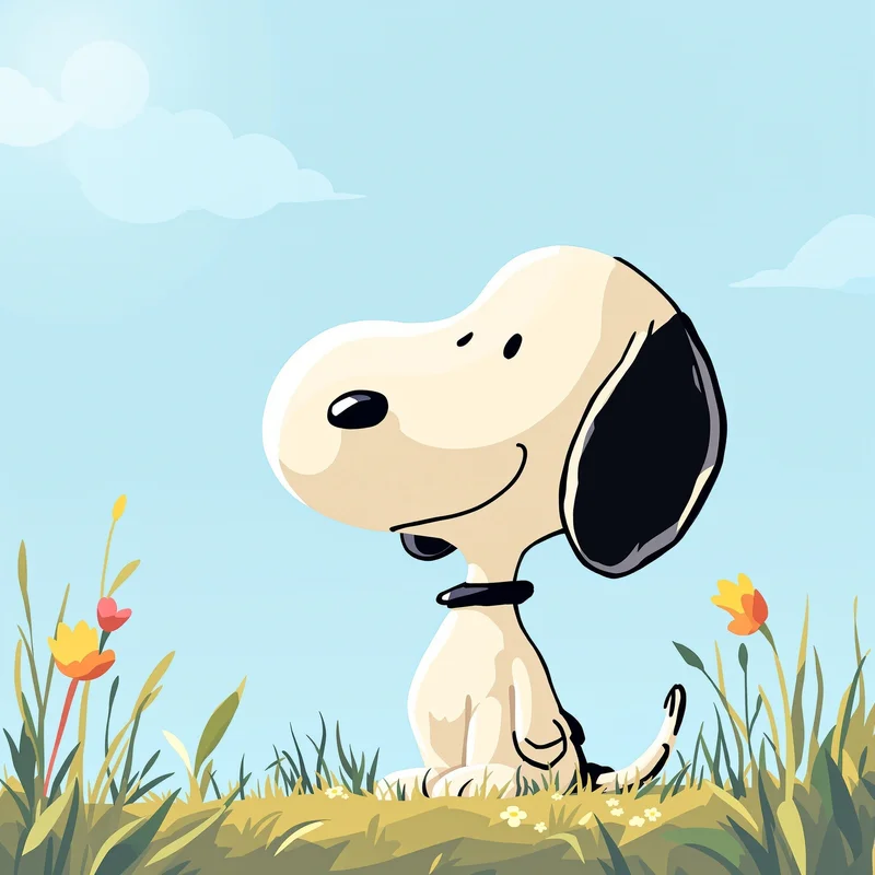 minimal snoopy PFP with minimal line