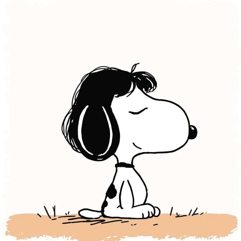 snoopy PFP avatar with sleepy look