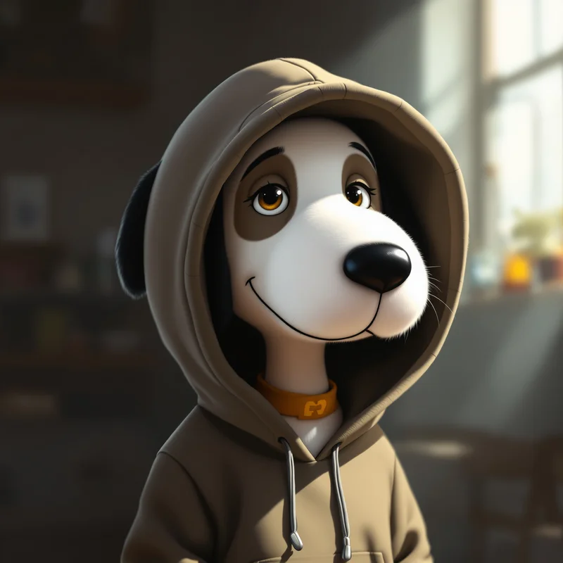 introvert snoopy pfp with quiet cozy mood