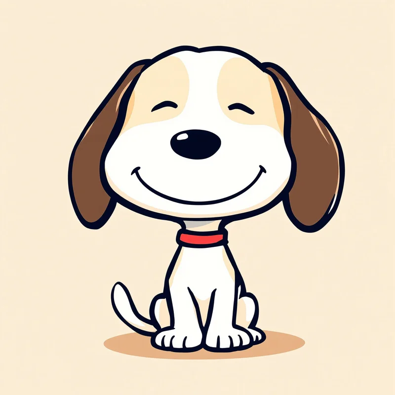 clean snoopy PFP portrait with simple icon framing