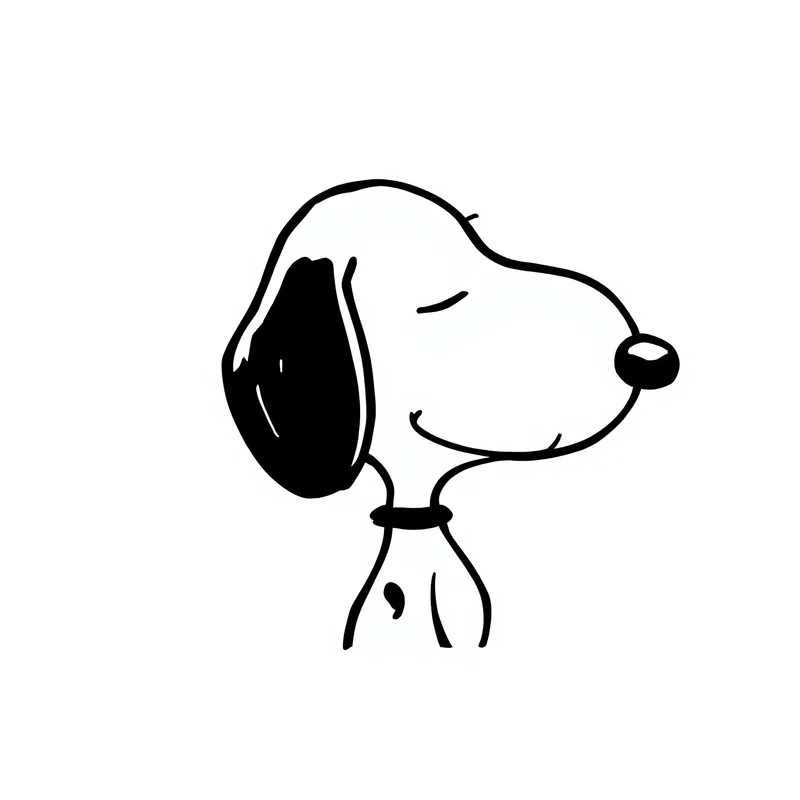 minimal snoopy PFP with vintage comic