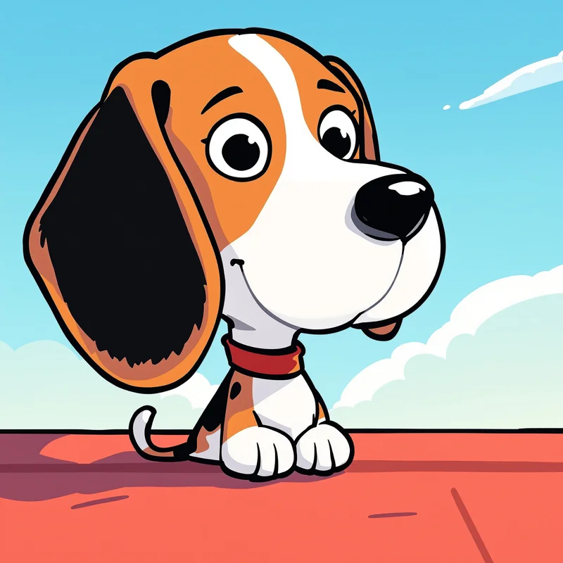snoopy PFP avatar with dreamy stare