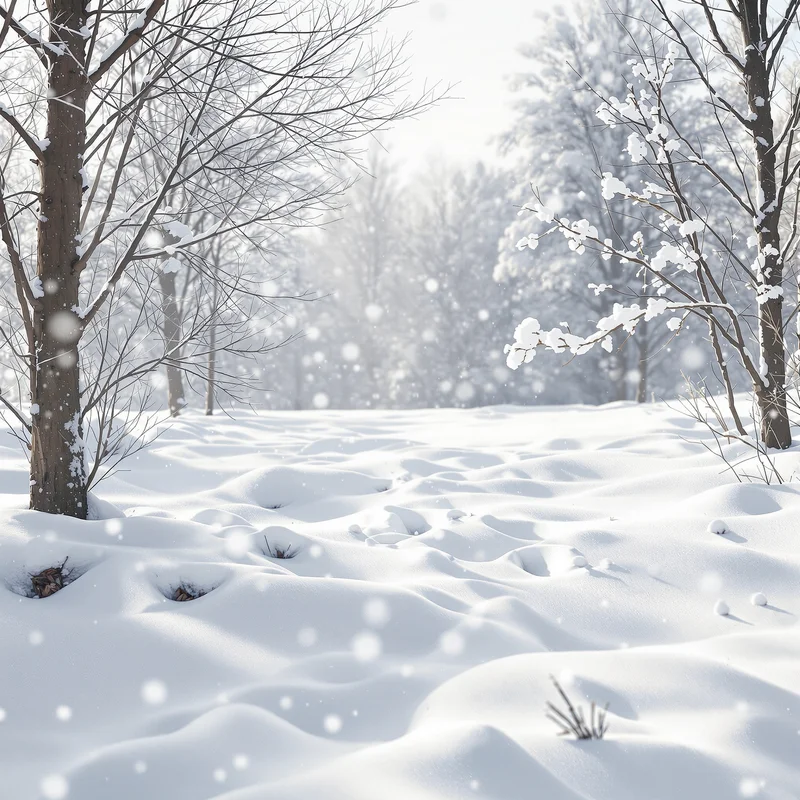 Calm white snow background