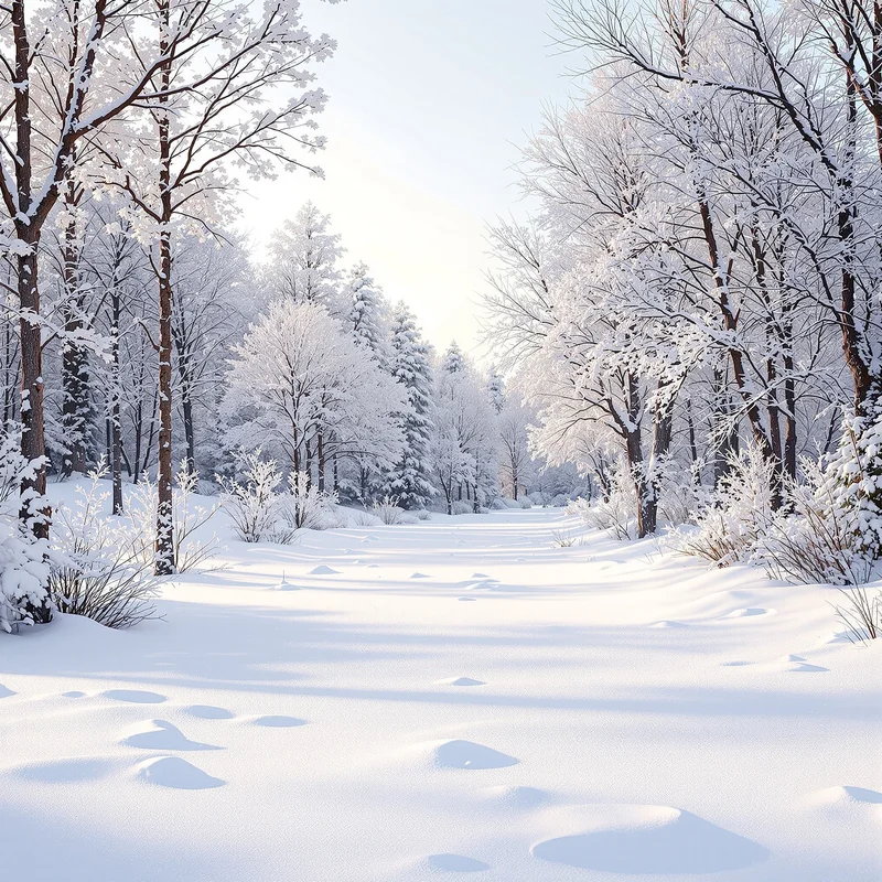 Calm white snow background