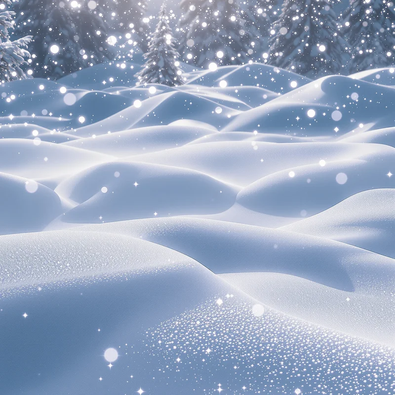 Eternal pure snow background