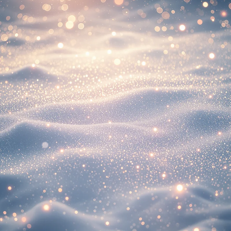 Gentle sparkling snow background