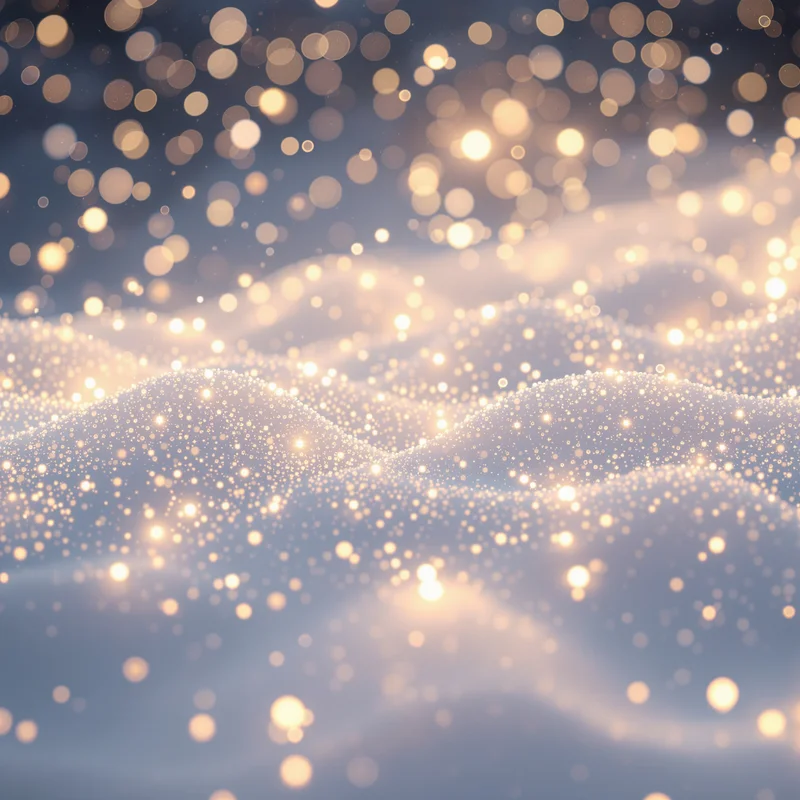 Luminous soft snow background