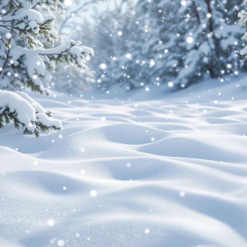 Soft fresh snow background
