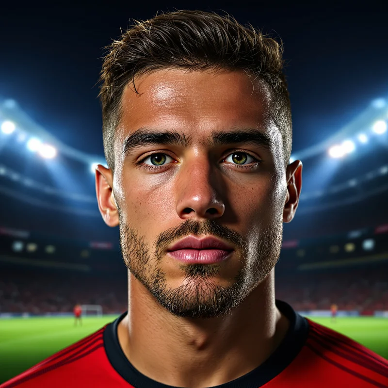 Soccer PFP with sporty composition