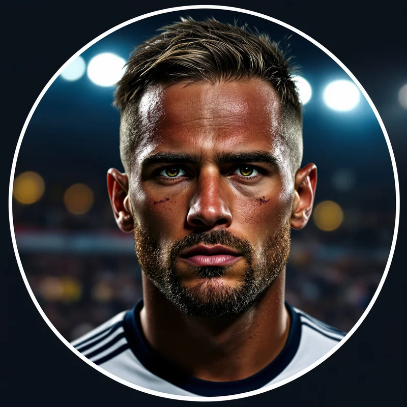 Soccer PFP with sporty composition