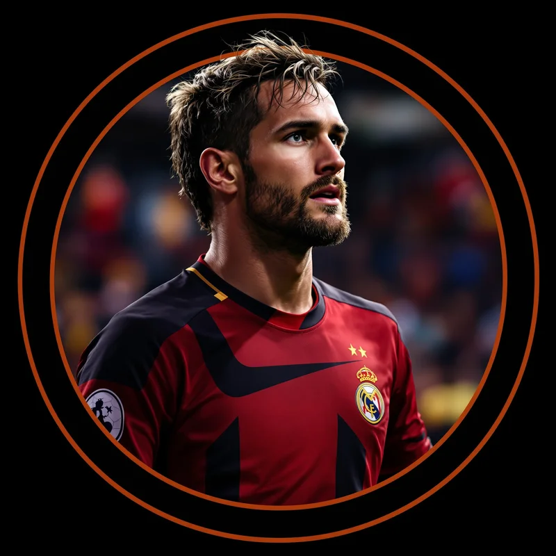 Soccer avatar portrait with strong presence