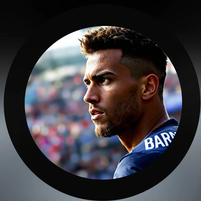 Soccer avatar portrait with strong presence