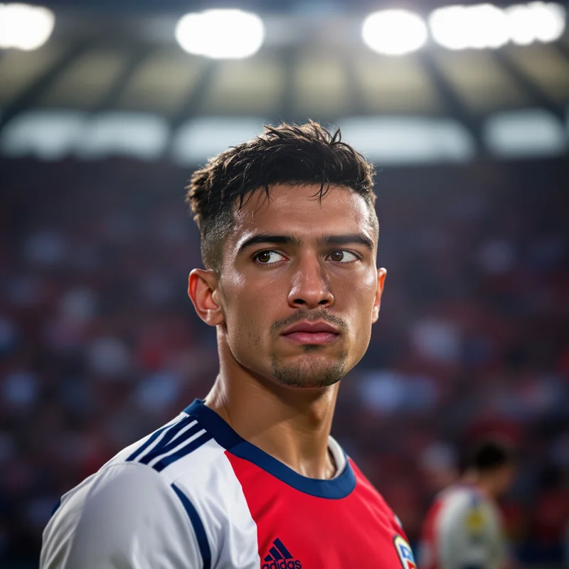 Soccer avatar portrait with strong presence