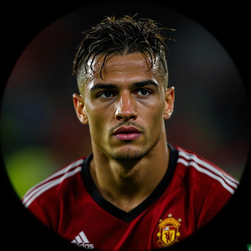 Soccer avatar portrait with strong presence