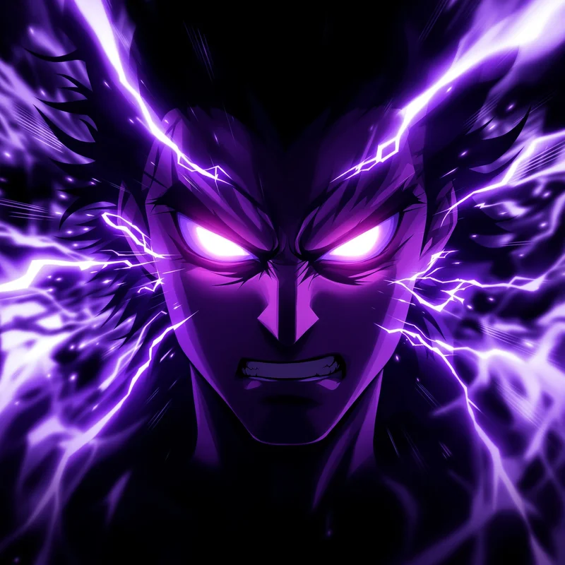 rage aura jin woo solo leveling pfp with explosive shadows