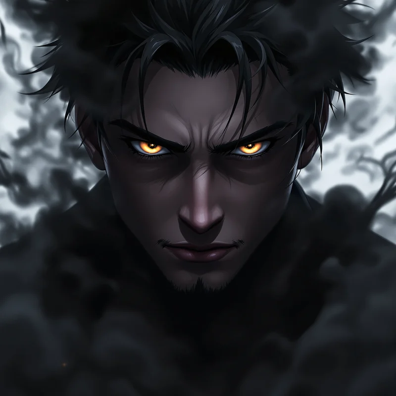 shadow smoke jin woo solo leveling anime pfp