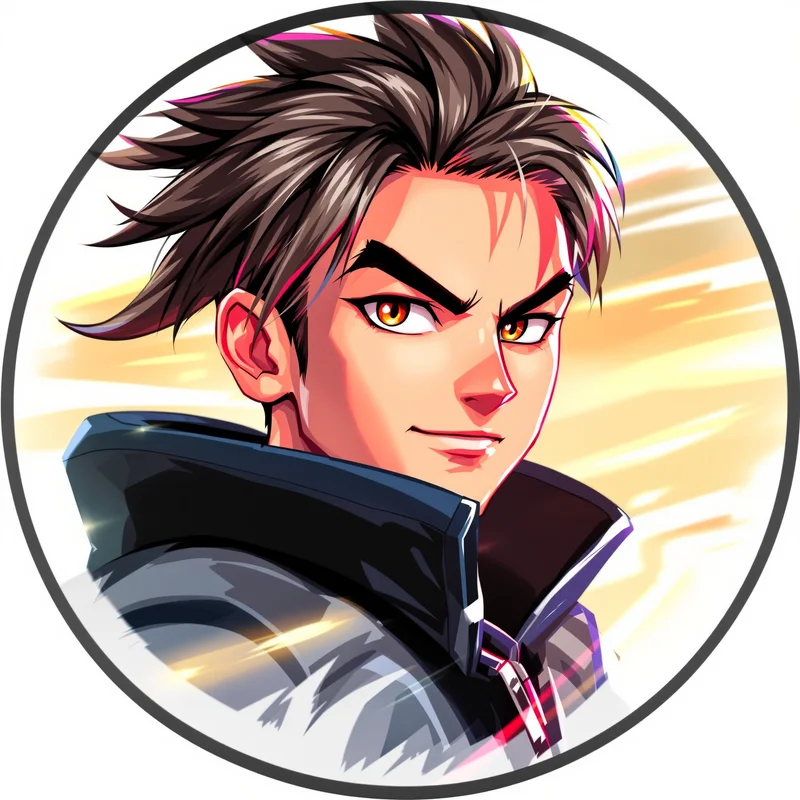 Sonic avatar profile image with energetic expression