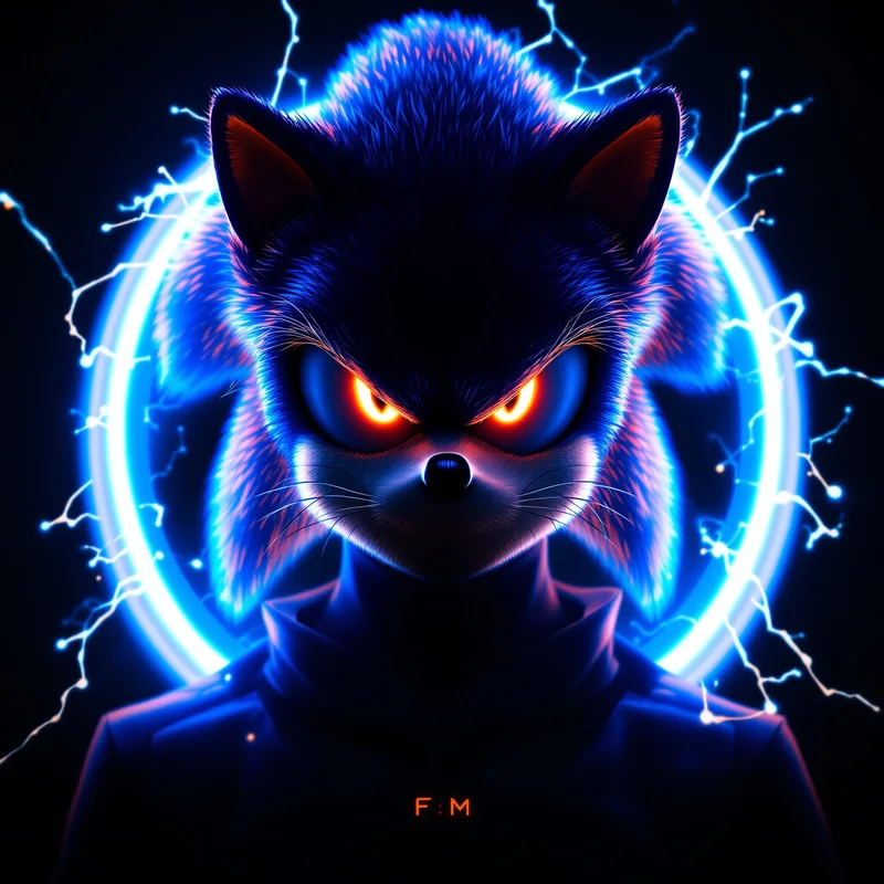 Sonic PFP with electric halo ring