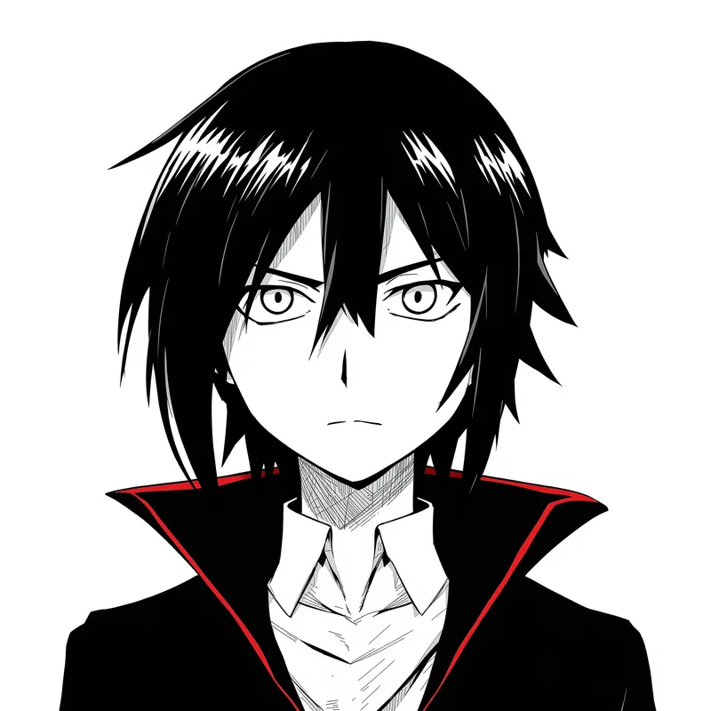 Soul Eater profile picture with bold linework for profile picture use