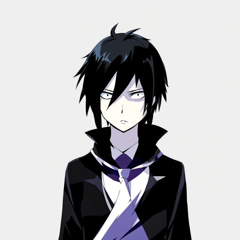 clean Soul Eater avatar with minimal background for gothic PFP design