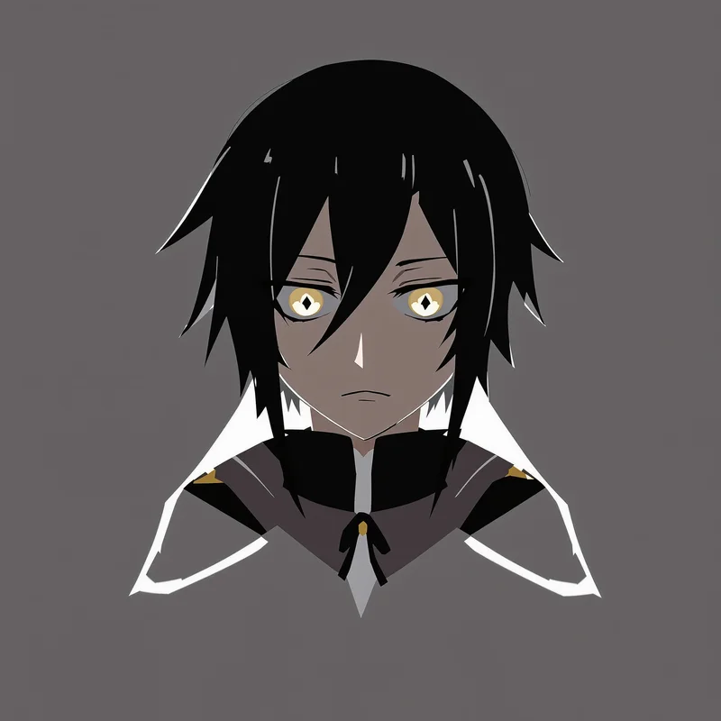 Soul Eater PFP portrait with crescent shapes for gothic PFP design