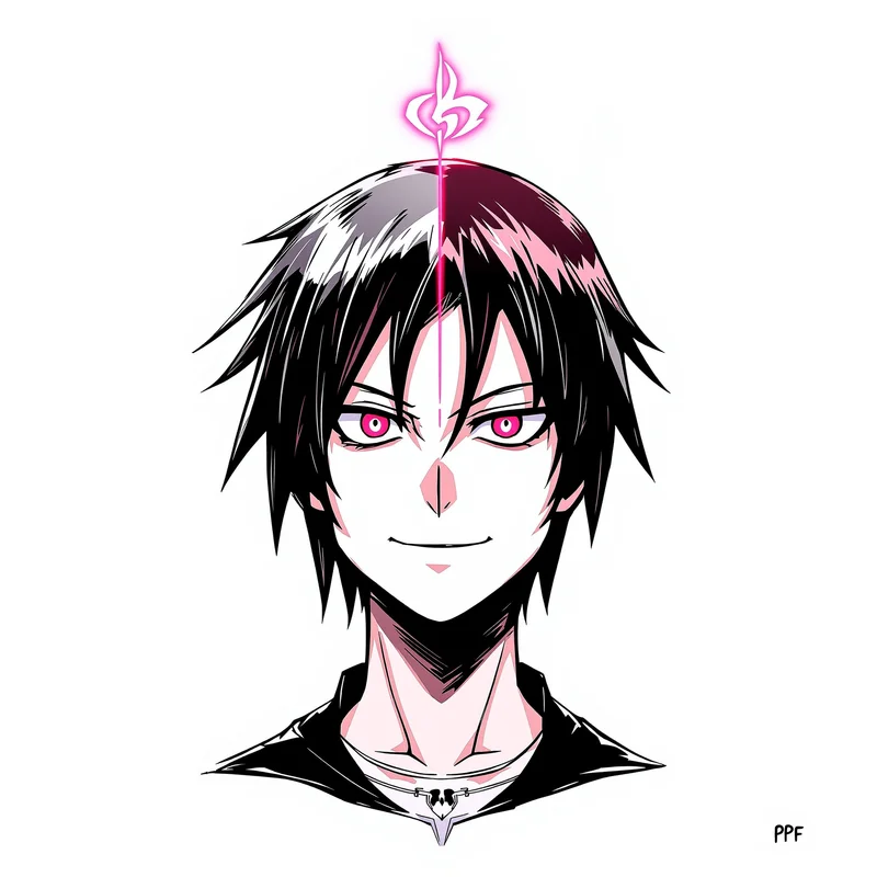 centered Soul Eater PFP with skull motif accents for messaging profile icon