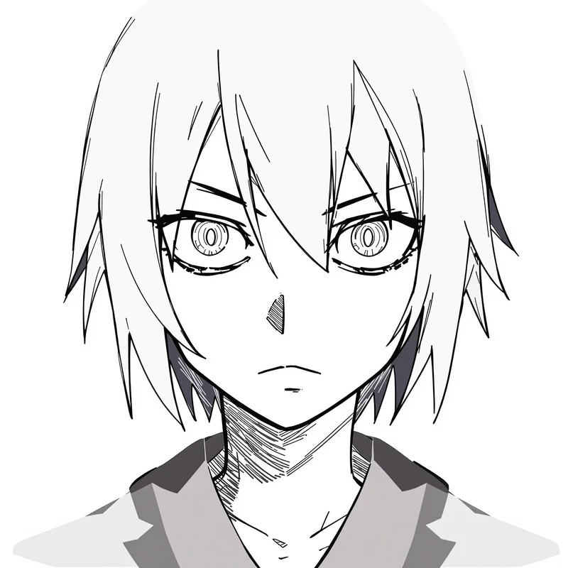 centered Soul Eater PFP with ink style shading for online avatar styling