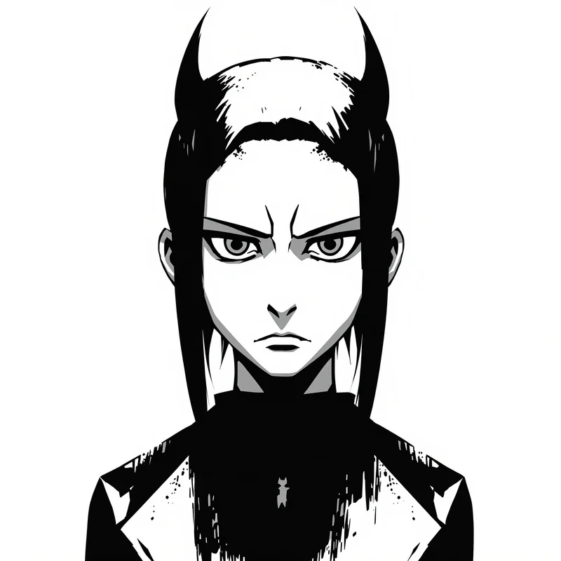 Soul Eater profile picture with crescent shapes for anime profile display