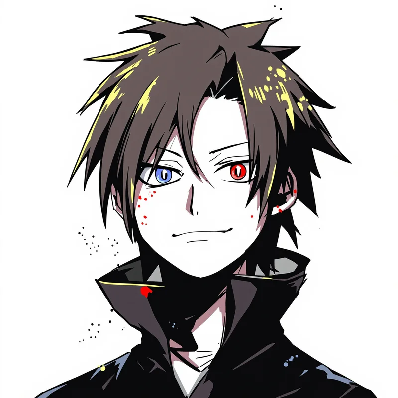 centered Soul Eater PFP with crescent shapes for messaging profile icon