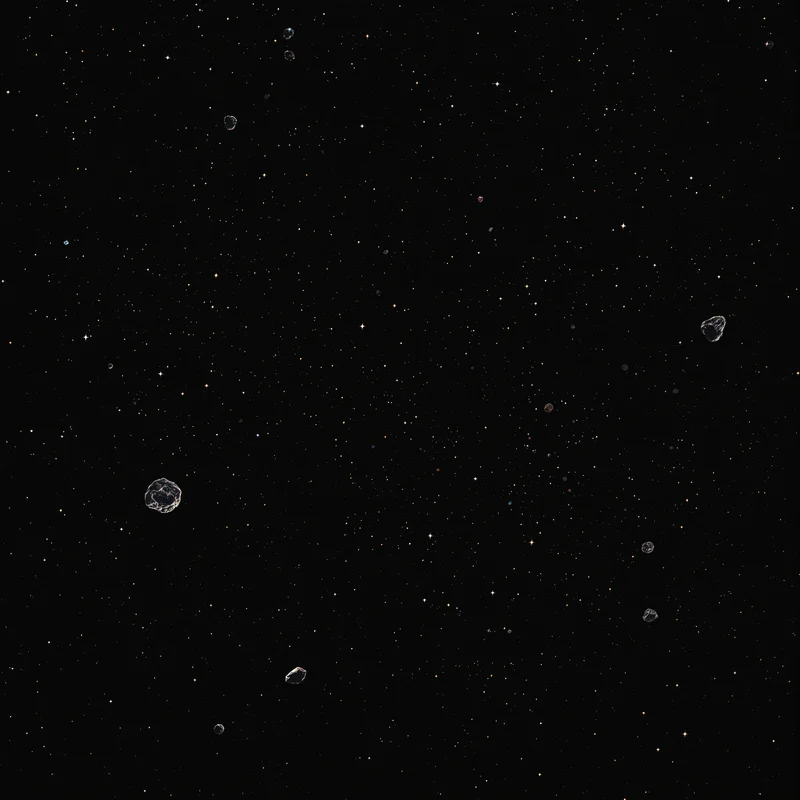 Asteroid Belt Drift Space Background