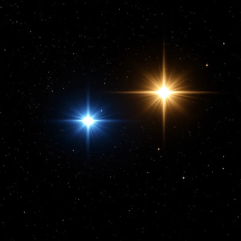 Binary Star Balance Space Background