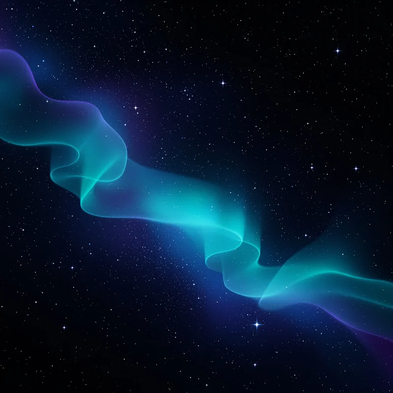 Cosmic Aurora Curtain Space Background