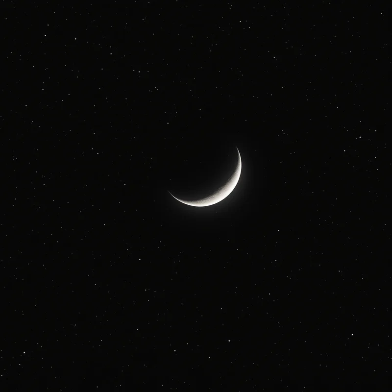 Crescent Moon Minimal Space Space Background