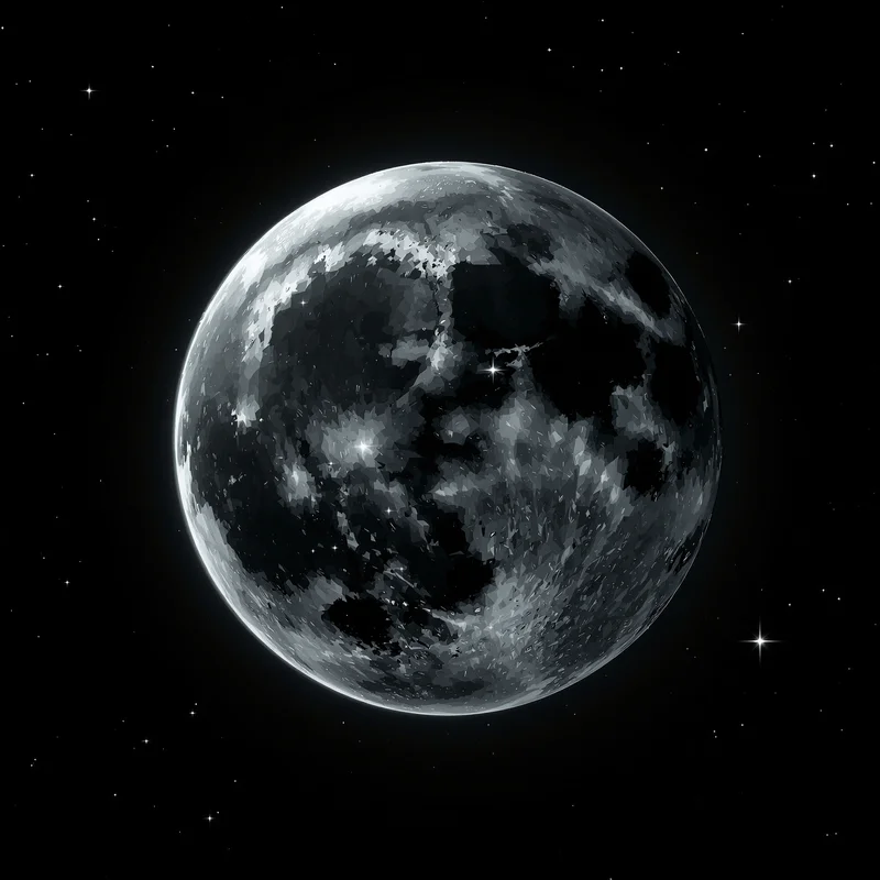 Full Moon Crater Space Space Background