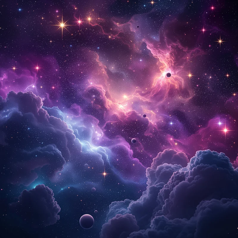 Luxury mystic space background